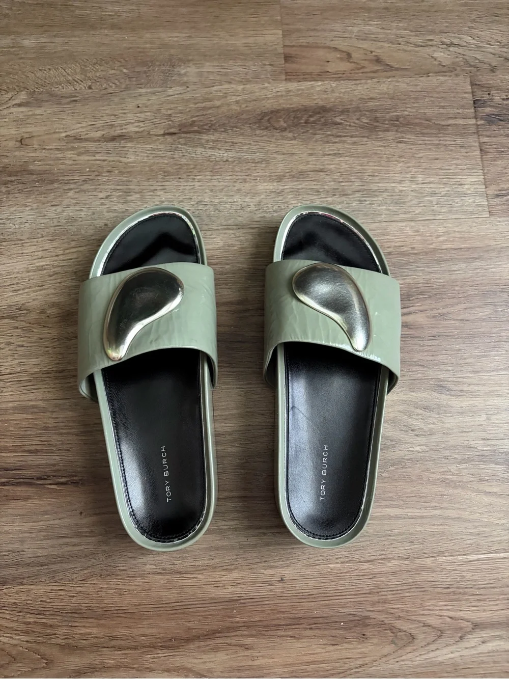 NWOB TORY BURCH PATOS PLATFORM SLIDE SANDALS Sz 10